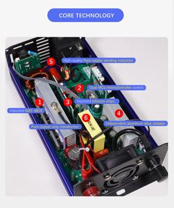 เครื่องแปลงไฟฟ้าความถี่สูง 12V/24V/48V AC 110V/220V/230V/240V คลื่นไซน์บริสุทธิ์เดี่ยว 2000W ระบบไฮบริดพลังงานแสงอาทิตย์แบบออฟกริด ตัวเครื่องอะลูมิเนียม - Product Image 6