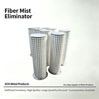 Éléments filtrants professionnels sur mesure pour éliminateur de brouillard de fibres H2S, haute efficacité, norme, taux de filtration de 99 % pour tour de pulvérisation