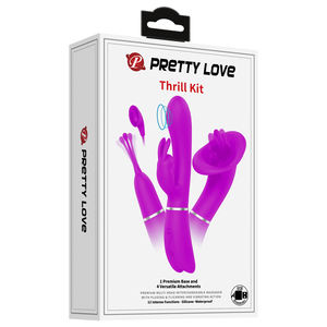 Mooie Liefde Multifunctionele Seksproducten Set Kan Worden Vervangen Door Drie Hoofden Oplaadbare Vrouwen Masturbatie Vibrator - Product Image 6