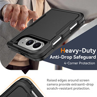 Étui mat de luxe 2-en-1 compatible avec l'écran pliable de l'iPhone Duo, protection intégrale antichoc, coque pliable