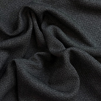Maßgefertigter Großhandel Garngefärbter Dunkelgrauer 100% Polyester Jacquard Wabengitter-Strickstoff für Sportbekleidung Trainingsanzüge