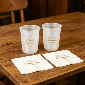 Gobelet jetable transparent en PP de 350 ml (17 oz) avec couvercle plat, personnalisable, pour boissons sportives et articles de table - Product Image 1