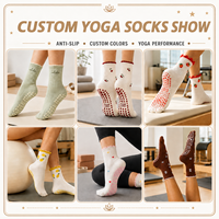 Calcetines de Pilates para mujer con lazo de terciopelo negro, antideslizantes, transpirables, absorbentes del sudor, calcetines de yoga con agarre para ballet, elegantes con ribete de volantes