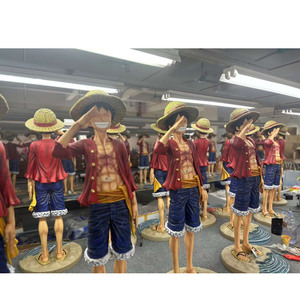 Disponibile Statua in Resina di Alta Qualità, Personaggio Anime <span class=keywords><strong>One</strong></span> <span class=keywords><strong>Piece</strong></span>, Figura di Luffy a Grandezza Naturale 1/2, Scultura Anime per Decorazione - Product Image 1