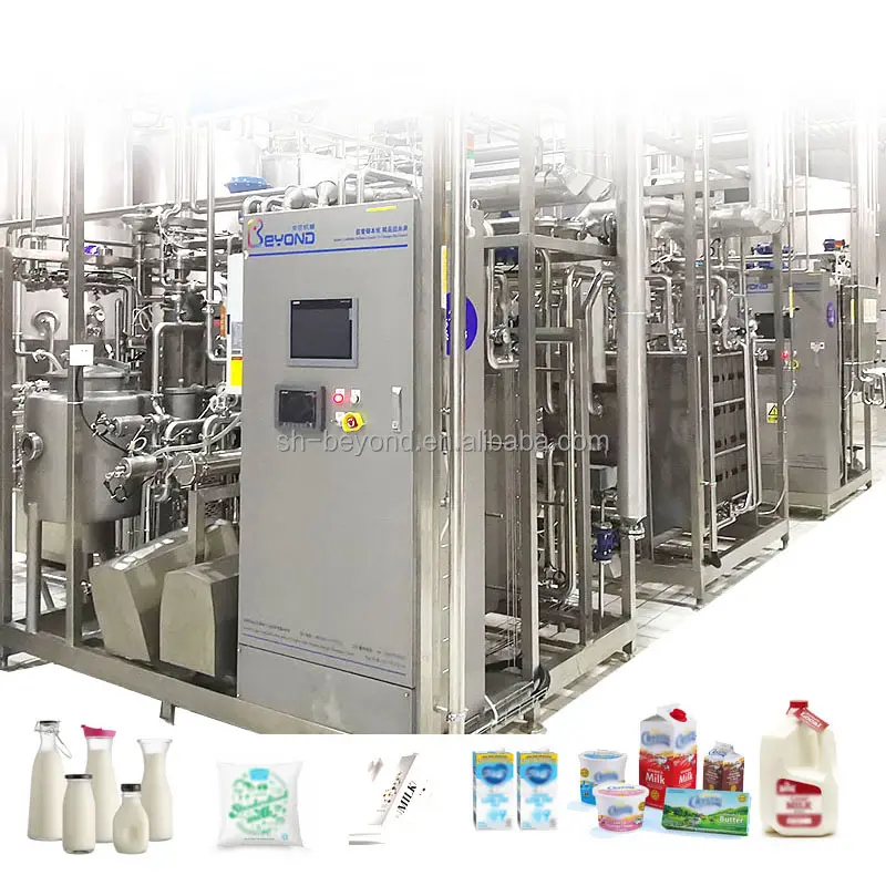 Complete full automatic dairy milk yoghurt cheese ice cream butter product processing plant