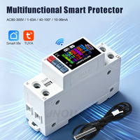 Compteur d'énergie intelligent WiFi monophasé 8-en-1 de classe 0.5 avec protection contre les fuites de courant et tension – Nouveauté en gros