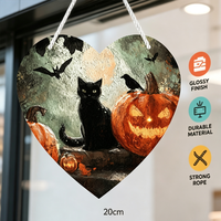 Décoration Murale en Acrylique en Forme de Cœur 20cm – Rêves Féériques, Art Déco Moderne, Fantaisie, Mariage, Anniversaire, Voyage, Tendance