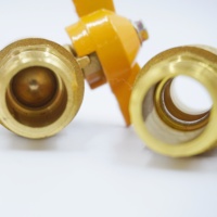 Vanne de sécurité pour gaz de fabrication chinoise, vanne à gaz en laiton de 1/2 pouce, vanne à boisseau sphérique en laiton forgé