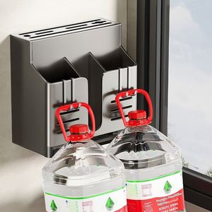 High Quality Multi Functional Carbon Steel Hanging Knife Holder Without Holes Bamboo Chopstick <b>Rack</b> for <b>Kitchen</b> Tools - Product Image 5