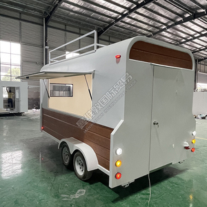 Đường phố kiosk cà phê Hot Dog giỏ hàng di động nhà bếp bánh pizza thực phẩm Trailer cửa hàng giỏ hàng xe tải ngựa Trailer để bán - Product Image 3