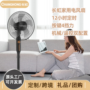 Ventilateur sur pied Changhong 40 cm avec fonction oscillante et minuterie pour la maison et le bureau - Product Image 2