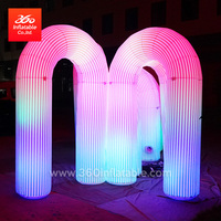 Arche Gonflable Publicitaire Lumineuse à LED RGB pour Décoration de Fête de Mariage en Extérieur – Excellent Rapport Qualité-Prix