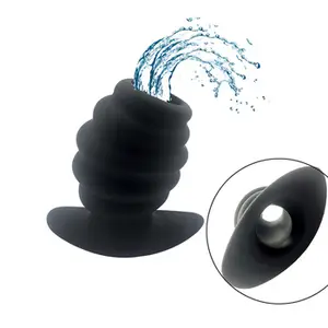 Оптовая продажа с завода, черная силиконовая Мягкая клизма трех размеров для душа, Анальный расширитель, секс-игрушки для геев