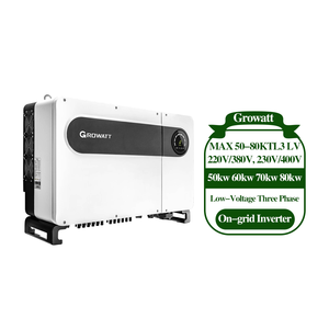 ระบบโซลาร์เซลล์ไฮบริดแบบเชื่อมต่อกริด Growatt 50KW 60KW 70KW 80KW - ระบบชาร์จ MPPT 24V 48V เป็น AC 220V/380V [จัดจำหน่ายจากโรงงาน] - Product Image 2