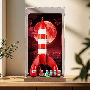 กล่องอะคริลิคสำหรับจัดแสดงโมเดล Moon Rocket จากการ<span class=keywords><strong>ผจญ</strong></span><span class=keywords><strong>ภัย</strong></span>ของทิน<span class=keywords><strong>ติ</strong></span><span class=keywords><strong>น</strong></span> ความหนาแผ่<span class=keywords><strong>น</strong></span> <span class=keywords><strong>2</strong></span> มม./3 มม. ใช้ได้กับกล่องกั<span class=keywords><strong>น</strong></span>ฝุ่นรุ่น 21367 - Product Image 1