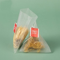 High qualität food grade einweg wärme dicht benutzerdefinierte nylon leere pyramide dreieck tee filter tasche verpackung