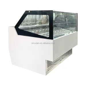 OEM Luxus Eis Display Gefrier schrank Lebensmittel qualität Eis am Stiel Schrank Gefrier schrank Zum Verkauf Kuchen Commercial Snack Showcase