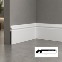 Plinthe décorative VELL, moulure murale, garniture de plinthe, polystyrène imperméable pour la décoration murale intérieure