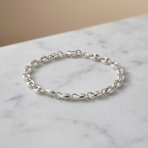 Nuevas Pulseras Unisex de Plata de Ley 925 con Dijes de Moda y Cadena de Eslabones - Piedra Natural de Calidad AAA con Engaste de Canal para Regalo de Boda o Fiesta - Product Image 3