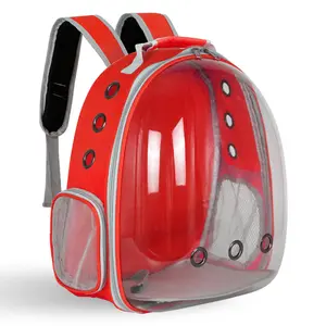 Haute qualité Transparent espace Capsule sac de transport pour animaux de compagnie chat sac à dos transporteur extérieur et épaules grand espace chats sac à dos pour animaux de compagnie