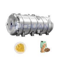 Huchuan industriële vriesdroogmachine voor voedselverwerking, grote capaciteit, SUS304 roestvrij staal, PLC-gestuurd, gasverwarming