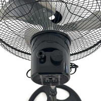 Ventilateur électrique sur pied moderne de 12 pouces pour appareils électroménagers, avec 3 vitesses de vent réglables, hauteur ajustable, puissant, pour extérieur et hôtel