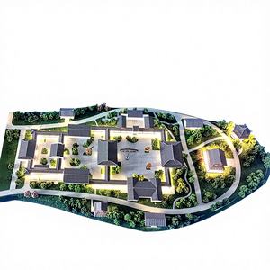 Maquettes d'architecture Architecturediy Housemininatures, modèles d'architecture, maquette à l'échelle HO, modèle de conception de <span class=keywords><strong>maison</strong></span> d'hôpital, kits de modèles à l'échelle 1:150, LED - Product Image 6