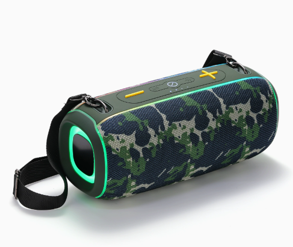 Shoulder Strap Portable Wireless Drum  Speaker High Power Heavy Bass Waterproof FM Support Custom Logo Sticker · image 2