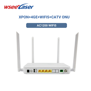 Новейший WSEE XR4201-X7 GPON ONU 2025 года с 4GE+WIFI+GPRS+TCP+CATV, высокоскоростной оптоволоконный модем FTTX/FTTH с антеннами высокого усиления 45 дБ - Product Image 2