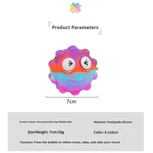 Mainan Silikon Kreatif Bentuk Mata Menonjol Bubble Ball Mouse Exterminator Pioneer Penghilang Stres Mainan Remas Whack-a-<span class=keywords><strong>Mole</strong></span> untuk Remaja (7-14 - Product Image 4