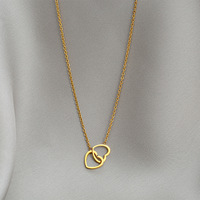 Collar de Lujo para Mujer con Cadena de Clavícula de Acero Inoxidable y Colgante en Forma de Corazón con Diseño Exclusivo y Accesorios de Moda