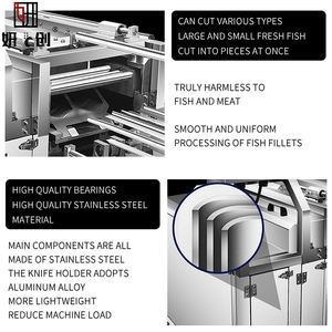 Rebanadora de Pescado y Salmón Ahumado Totalmente Automática, Rebanadora de Sashimi, <span class=keywords><strong>Sardinas</strong></span>, Atún y Pargo, Venta Directa de Fábrica, Rebanadora de Pescado de Alta Gama - Product Image 2