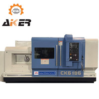 Tour à métaux CNC horizontale CK6186 à vente chaude, machine de découpe automatique, structure à banc plat, fabricants