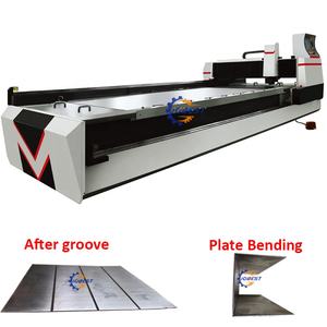 Máquina de corte de <span class=keywords><strong>ranurado</strong></span> SS V de chapa de acero inoxidable, 8 metros, para ángulo de plegado pequeño - Product Image 3
