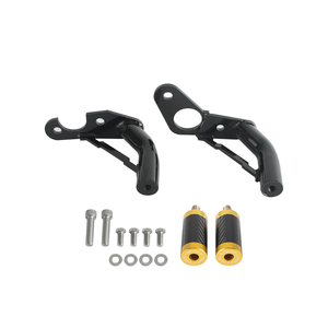 กันชนหลังแบบใหม่สำหรับ <span class=keywords><strong>Harley</strong></span> Softail 2018~2024 Street Bob <span class=keywords><strong>Low</strong></span> <span class=keywords><strong>Rider</strong></span> S คาร์บอน End Delrin Sliders ที่พักเท้าผู้โดยสาร - Product Image 1