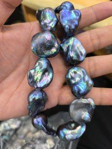 Offre vidéo réelle avant <span class=keywords><strong>achat</strong></span> <span class=keywords><strong>perles</strong></span> barque d'eau douce naturelles de haute qualité pour la fabrication de bijoux de luxe - Product Image 3