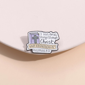 All'ingrosso Christian risvolto spille bibbia <span class=keywords><strong>versi</strong></span> smalto perno distintivo in metallo in magazzino - Product Image 2