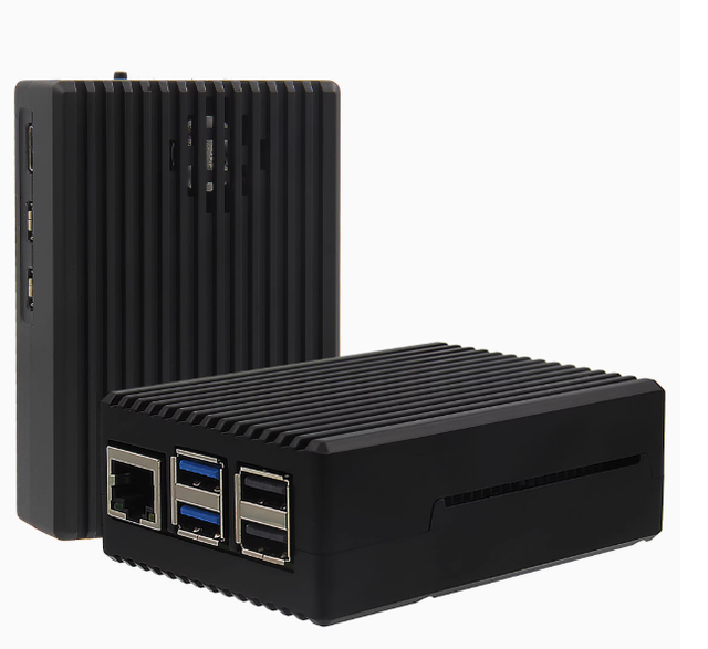 5th Generation Raspberry Pi Dedicated P575 Model Aluminum Alloy Double Thermal Protection Case Full Wrap Electronic Modules Kits