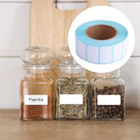 Étiquettes adhésives écologiques résistantes à l'huile, anti-rayures, imperméables, formes personnalisables, rouleaux d'étiquettes imprimables pour utilisation en supermarché