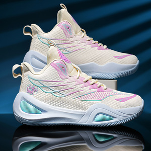 Zapatillas deportivas Mandarin Ducks para niños de 6 a 8 años y adolescentes de 15 años, con cordones delanteros y forro de malla, ideales para canchas de cemento de primaria y secundaria. - Product Image 4