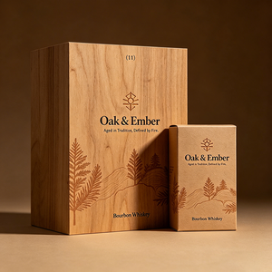Boîte d'emballage haut de gamme pour <span class=keywords><strong>whisky</strong></span> bourbon en fût unique, pliable en carton, imprimée sur mesure, service OEM, pour fournitures de distillerie - Product Image 2