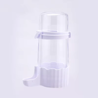 Distributeur d'eau automatique réutilisable en plastique Luby 240 ml avec mangeoire suspendue pour perroquets, accessoires pour cage, pour oiseaux de petite à grande taille