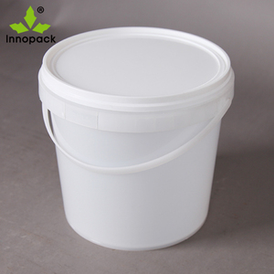Custom Eco-Friendly 5L White Plastic <b>Paint</b> Bucket with <b>Lid</b> and Handle Heat Transfer Printing - Product Image 3