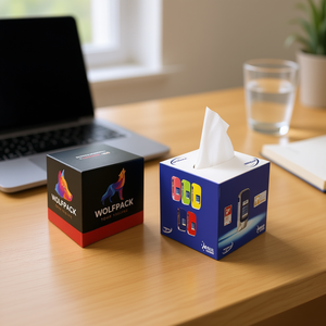 Wolfpack Tissue Cube 10X10X10 Fazzoletti morbidi di alta qualità per uso domestico e in ufficio - Product Image 3