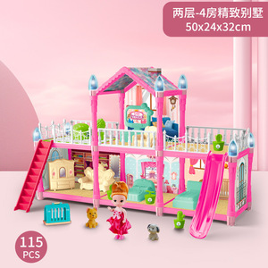 <span class=keywords><strong>Casetta</strong></span> Giocattolo in Plastica in Miniatura, Set di Mobili da Cucina per Villa, Gioco di Assemblaggio Unisex per Bambini dai 14 Anni in su - Product Image 4