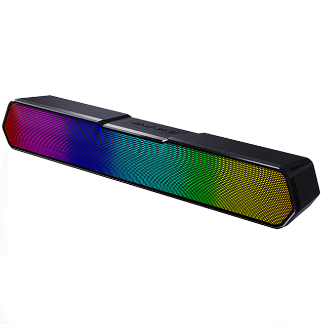 Promotional Corporate Gift 6W LED Soundbar Speaker UV Printing Bluetooth 5.4 TF/USB 1200mAh Battery 6-7 Hours Playtime Modern
