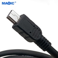 Cable USB macho A macho, conector usb 2,0 A Mini de 5 pines B, cable mini usb, cable de carga con fecha para cámara de teléfono Android, reproductor de MP3