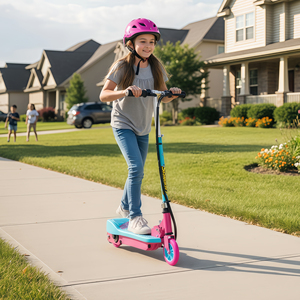 Entrepôt USA - <span class=keywords><strong>Trottinette</strong></span> électrique pour enfants, vitesse maximale de 7,5 mph et autonomie de 6,2 miles, moteur de 120 W, guidon réglable, pour les enfants de 6 à 12 ans - Product Image 1