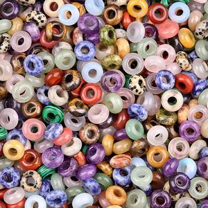 <span class=keywords><strong>Precio</strong></span> de fábrica, cuentas de piedras preciosas de <span class=keywords><strong>ábaco</strong></span> con agujero <span class=keywords><strong>grande</strong></span>, cuentas de piedra de 12*6mm, espaciador de 5mm, cristal natural suelto, cuentas de piedra grandes de 5mm para joyería - Product Image 4