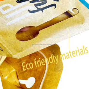 Sac en papier kraft écologique sur mesure pour pain, pâtisseries, snacks, résistant à l'huile et à l'humidité, avec logo et fenêtre - Product Image 4
